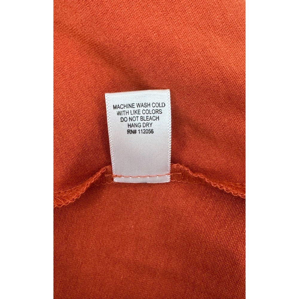 Zenana Terracotta Burnt Orange Short Sleeve T-Shirt Shift Dress Tunic XL pockets - Picture 7 of 7